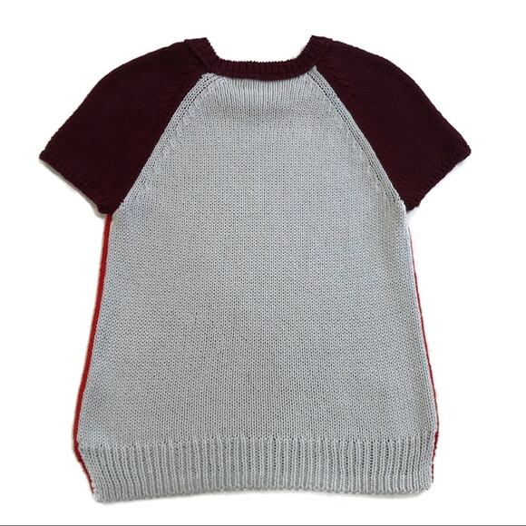 Madewell Colorblock Crop Sweater Tee Size XXS - Picture 4 of 10